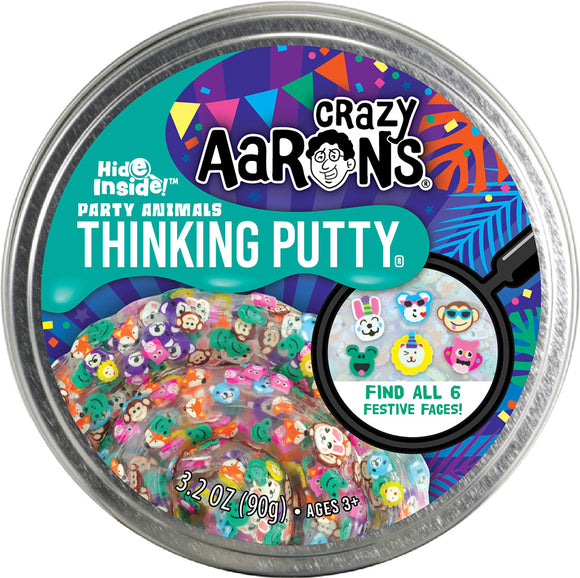 Crazy Aaron's Thinking Putty Hide Inside! Party Animals