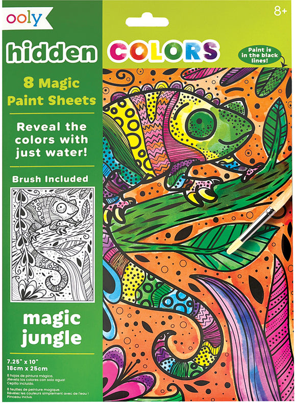 Ooly Hidden Colors Magic Paint Sheets: Magic Jungle