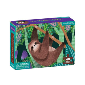 Mudpuppy Mini Puzzle - Three-Toed Sloth