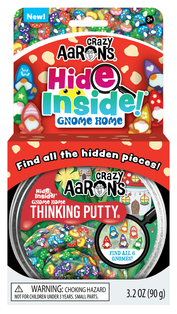 Crazy Aaron's Thinking Putty Hide Inside! Gnome Home