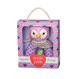 Apple Park Organic Patterned Rattle – Purple Owl