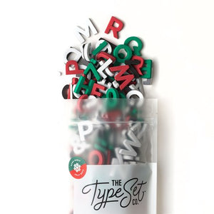 The Type Set Co. - Soft Magnetic Letters 1" Sans Serif - Jolly Days