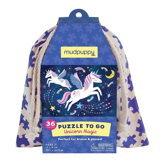 Mudpuppy Puzzle To Go - Unicorn Magic