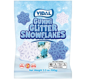 Vidal Gummy Glitter Snowflakes