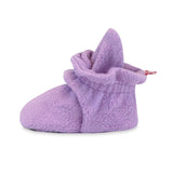 Zutano Cozie Baby Booties Lilac with Grippers - Retired