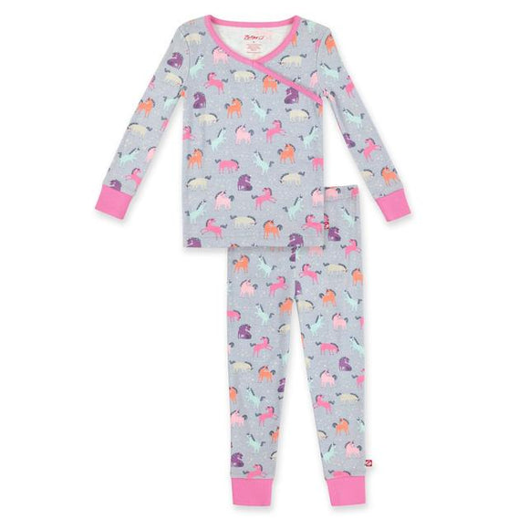 Zutano Baby Organic Pajama Set Unicorns